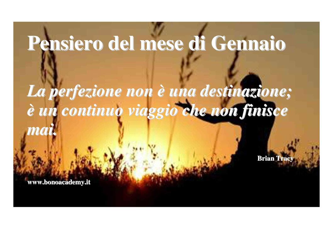 Pensiero del Mese di Gennaio