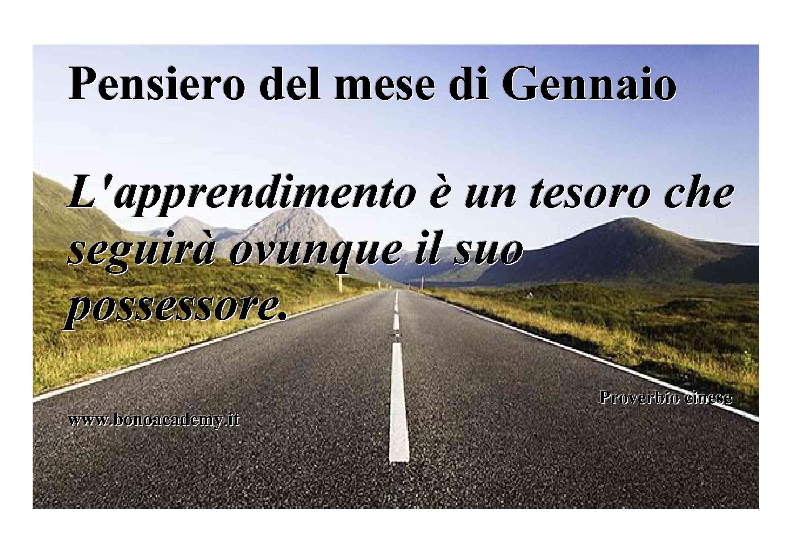 Pensiero del mese di Gennaio