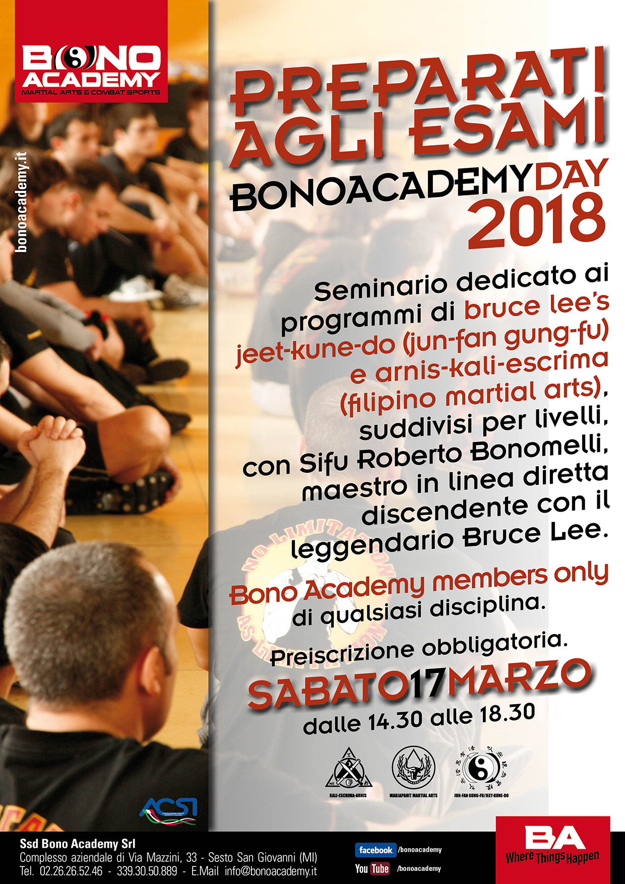 Bono Academy Day 2018 – 17 Marzo