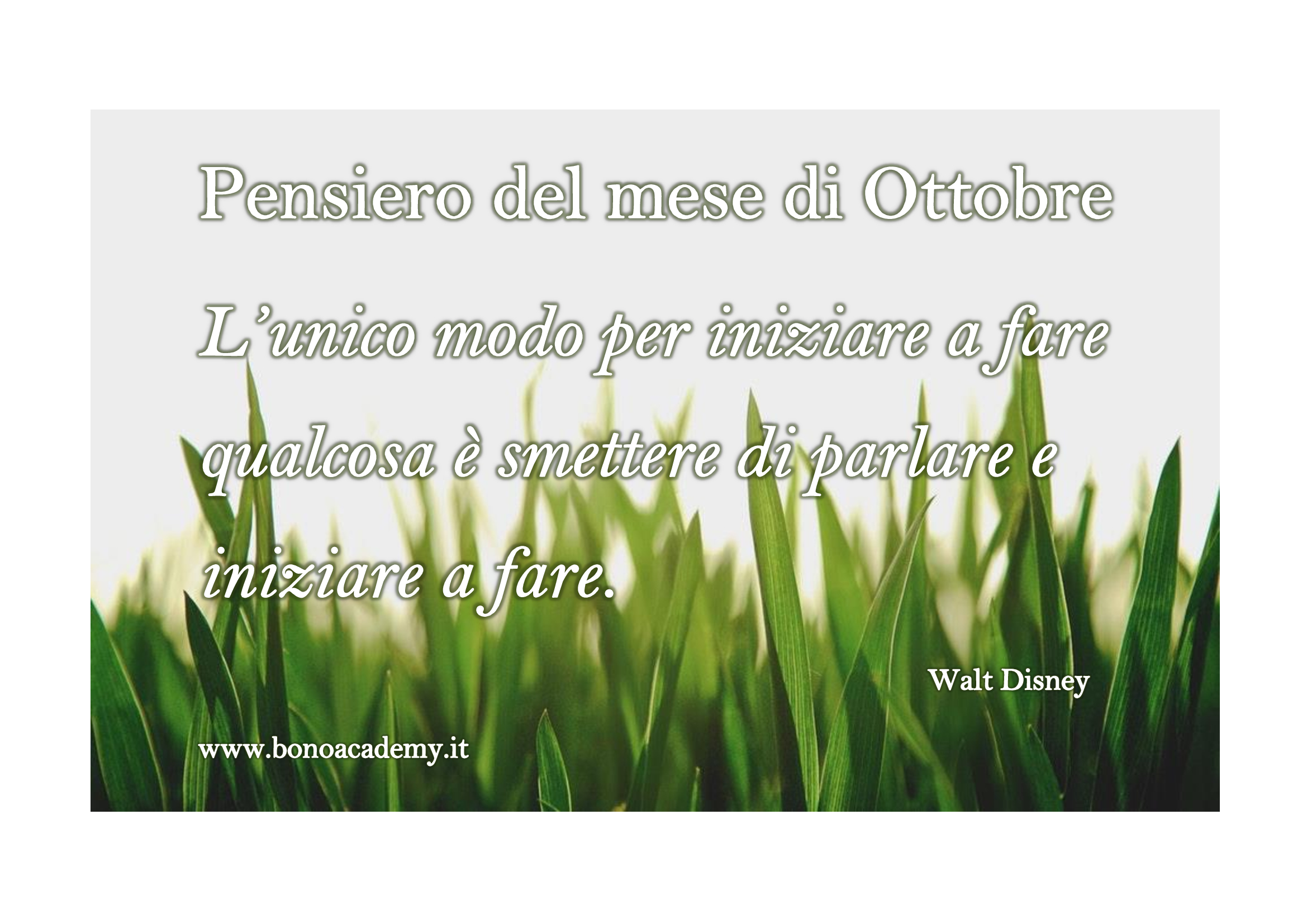 Pensiero del mese di Ottobre