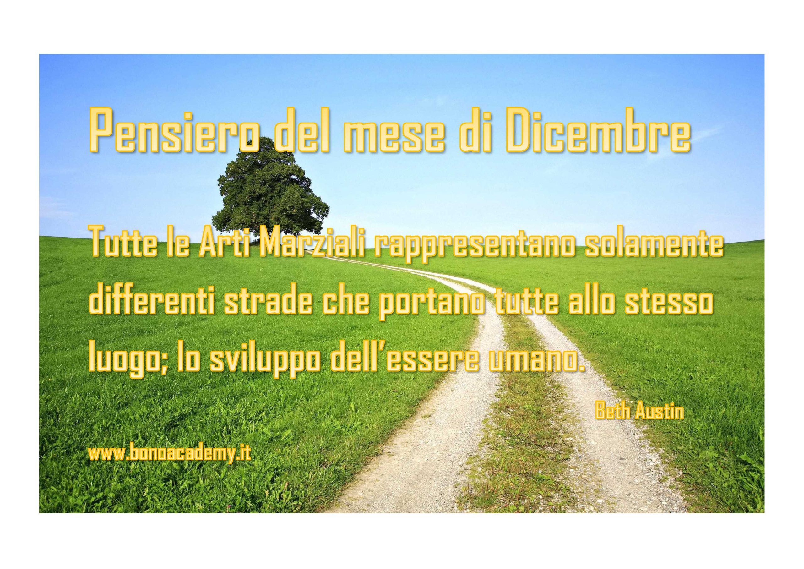 Pensiero del mese di Dicembre